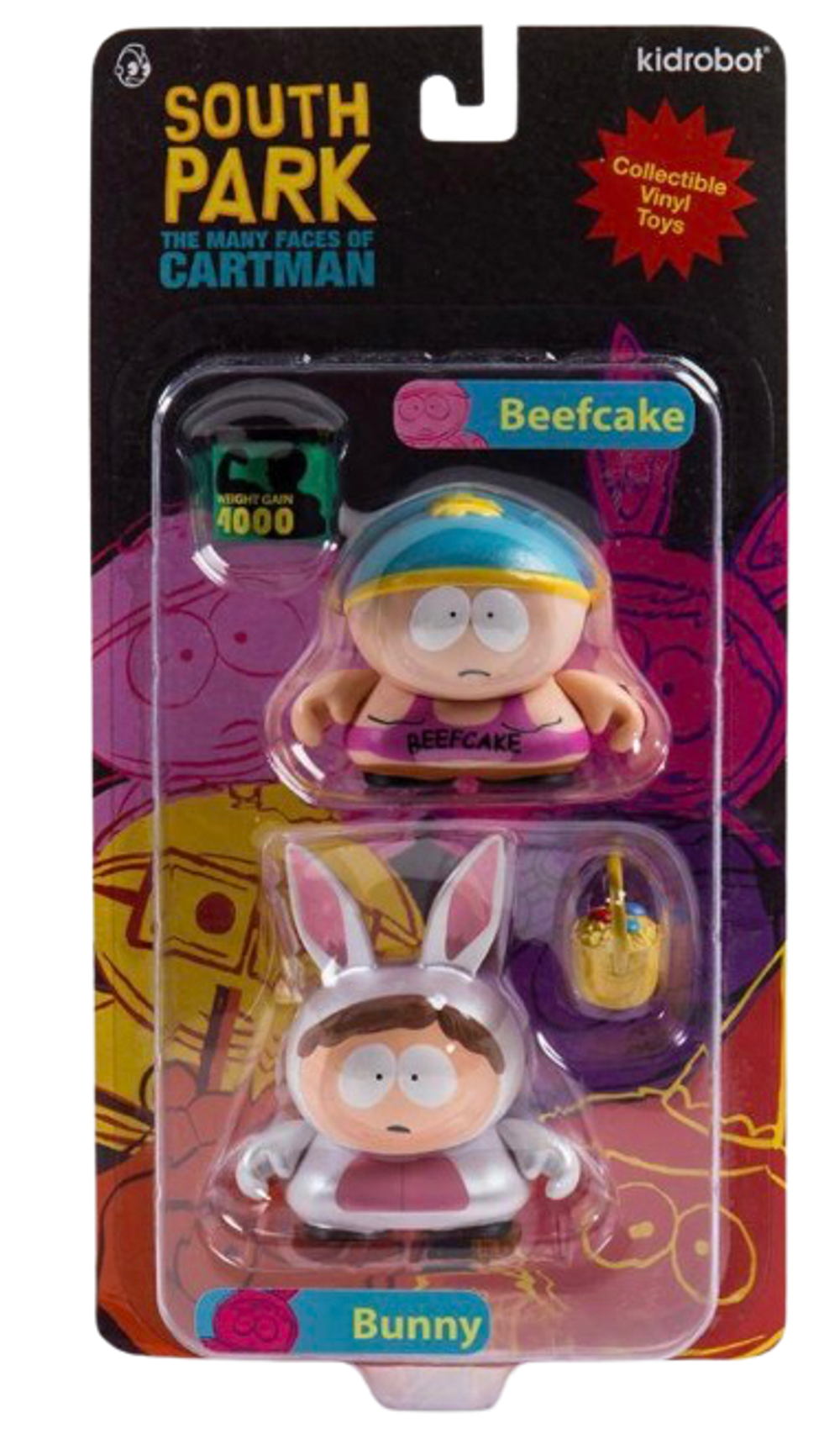 Набор фигурок Kidrobot South Park: The Many Faces of Cartman Beefcake and Bunny
