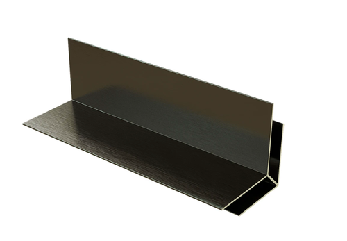 Угол внешний для стеновой панели (68*68*3600 мм), POLIVAN NUSADUA, алюминий, цвет: чёрный