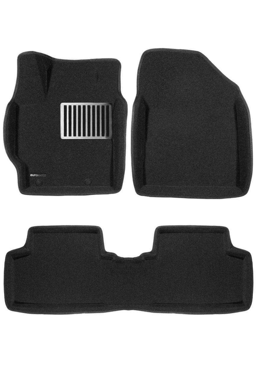 Коврики салона для TOYOTA Corolla (2007-2012)/Auris (2007-2012) Euromat 3D Lux черные. Арт. EM3D-005107