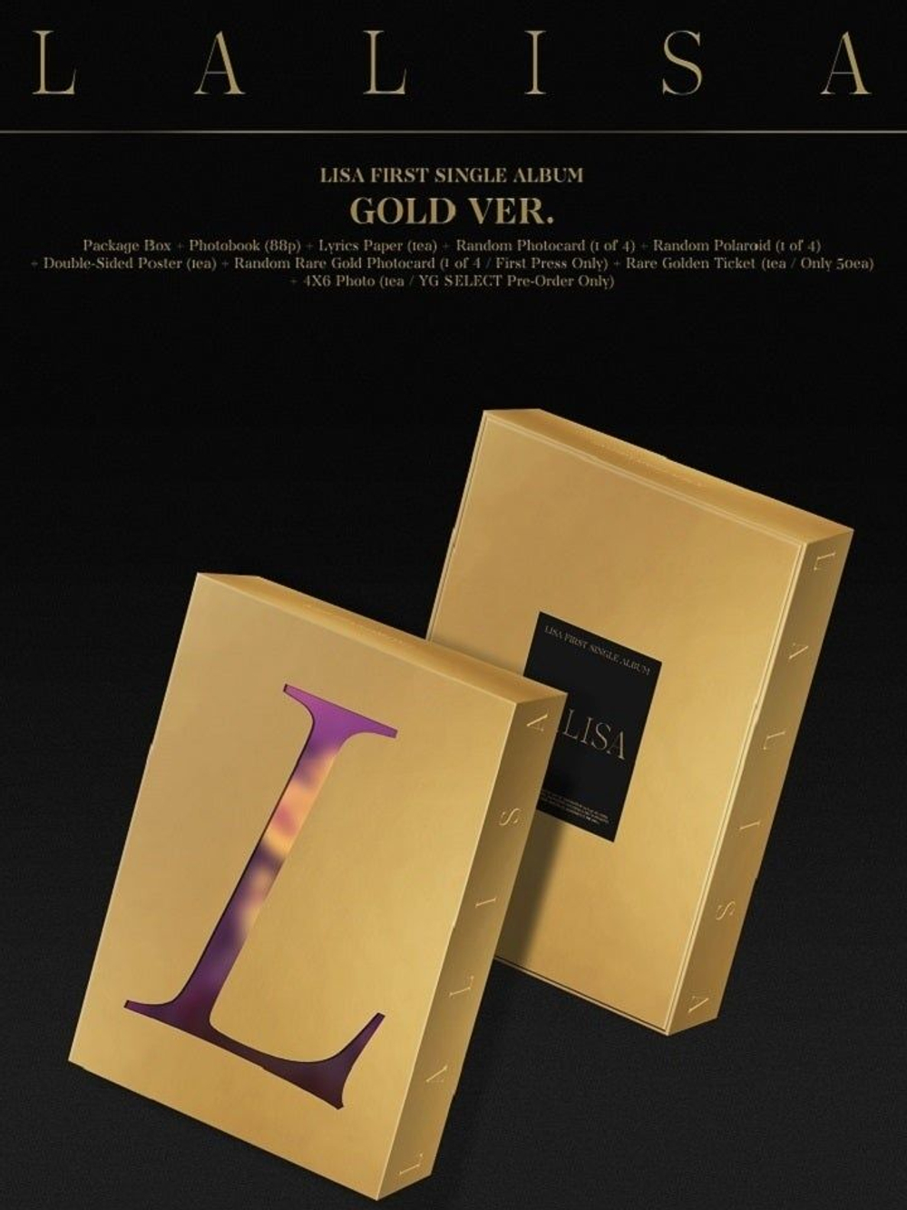 Альбом LISA - LALISA 1st Single Album 2 Version SET