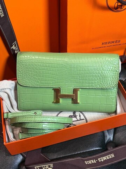 Сумка Hermes из кожи крокодила