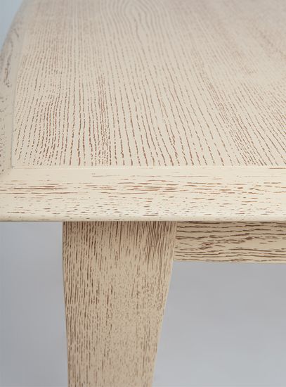 Стол Турин-М (дуб/тон 102 слоновая кость с патиной)