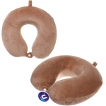 Подушка дорожная «TRIP - Comfort», мемори-эффект, цвет кофе с молоком