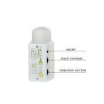 Телесный вибратор с ротацией и широким основанием - 21 см.