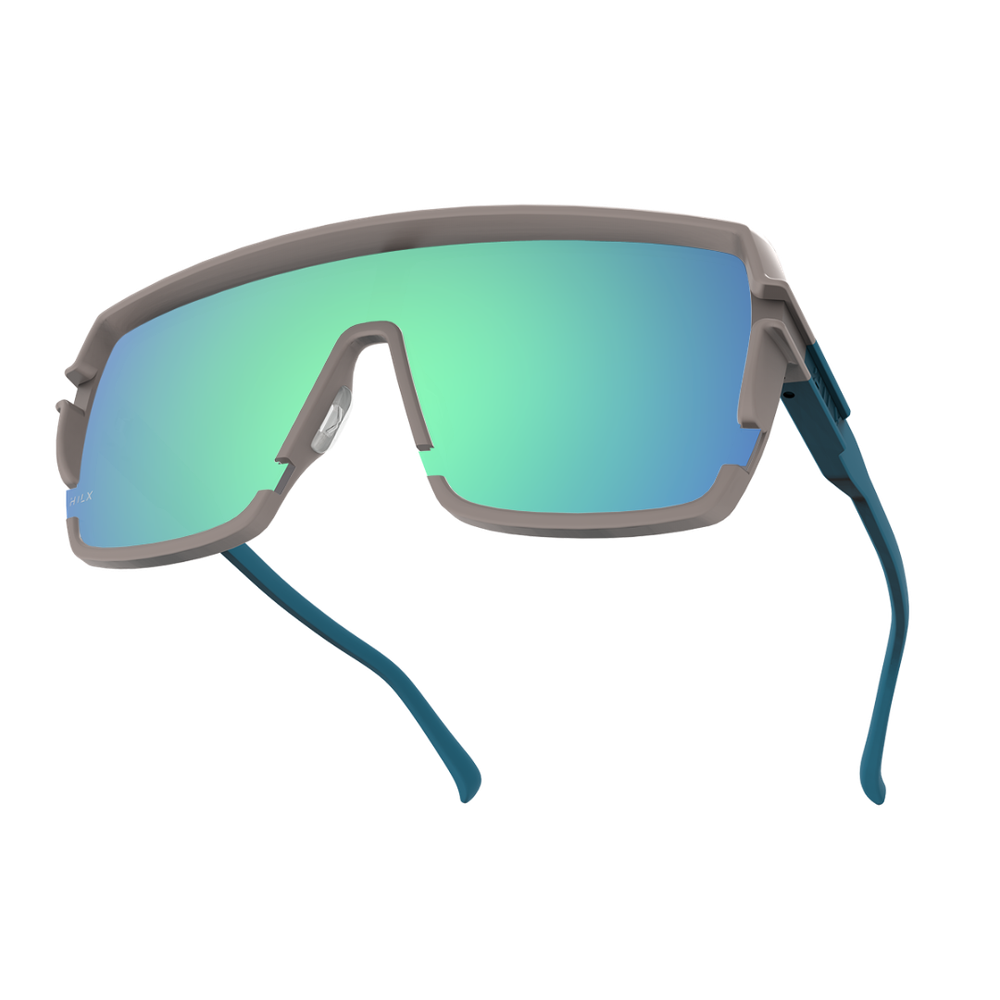 Спортивные очки HILX Youngblood Matt Grey Ocean Blue / Green Blue Lens