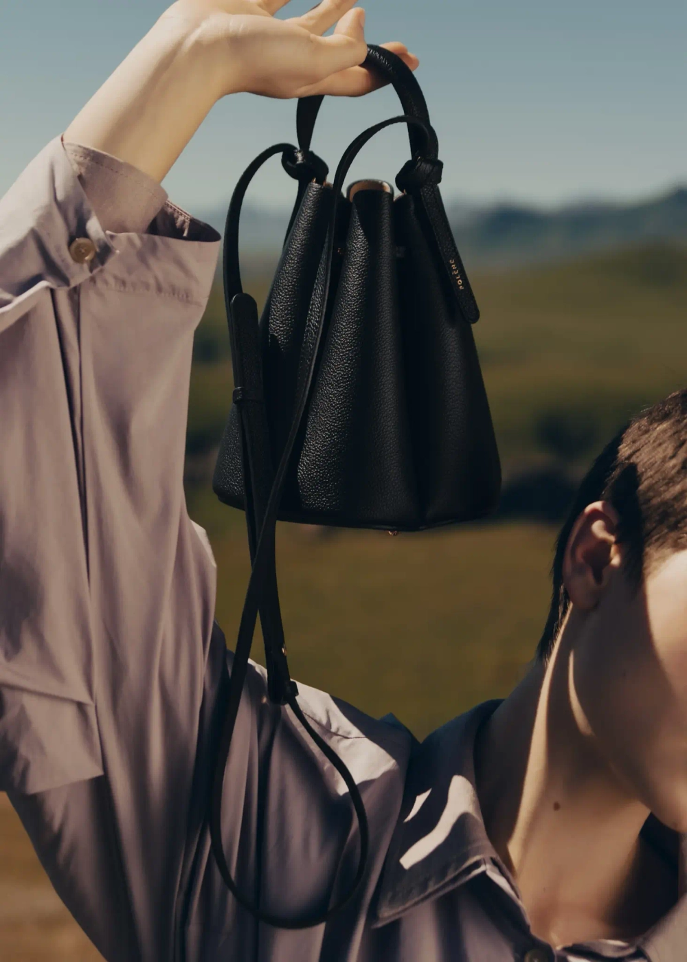 POLENE СУМКА NUMERO HUIT MINI, ЧЕРНЫЙ