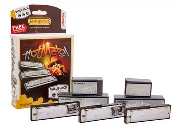 Губные гармошки (набор) диатоническая HOHNER Hot Metal CGA