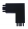 Коннектор шинопровода угловой AC-B-TL черный серии TOP-LINE IN HOME