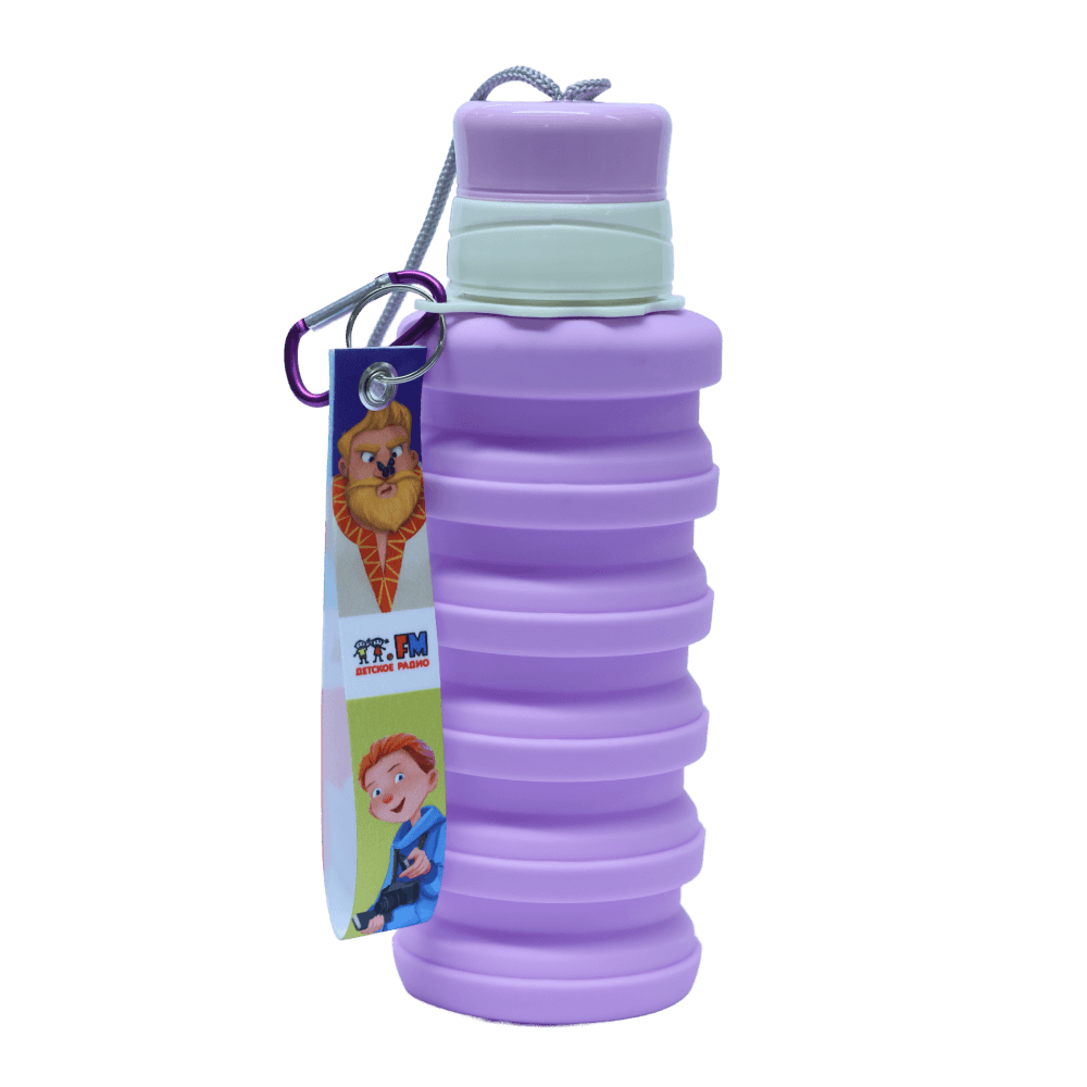 Бутылка для воды складная «Детективное агентство ХРУМ»