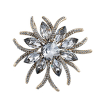 Брошь Fiore Luna Самоцвет Чешский горный хрусталь BR13756M BW/G