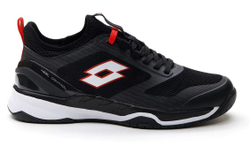 Теннисные кроссовки Lotto Mirage 200 Speed - all black/all white/flame red - Black