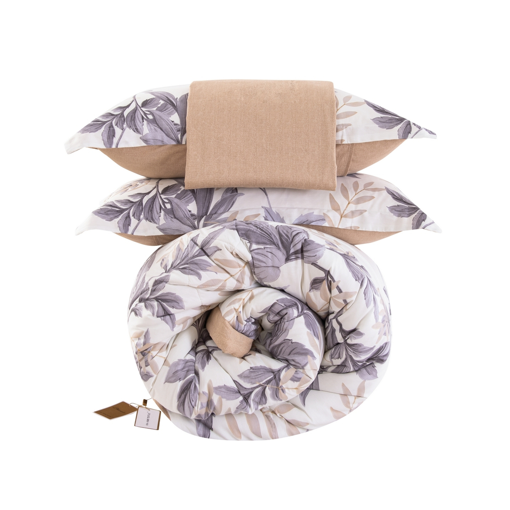 Комплект постельного белья Сатин с Одеялом 100% хлопок OB157