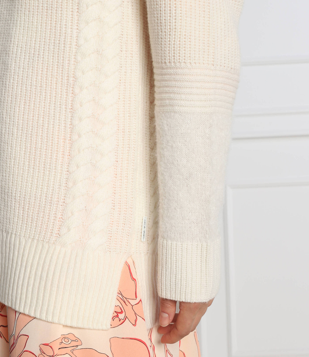 Хлопковый свитер Marc Cain - кремовый (TS 41.16 M75)