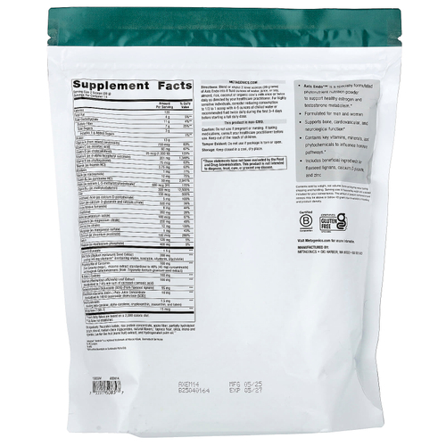 Metagenics, Axis Endo ™, манго, 546 г (1 фунт)