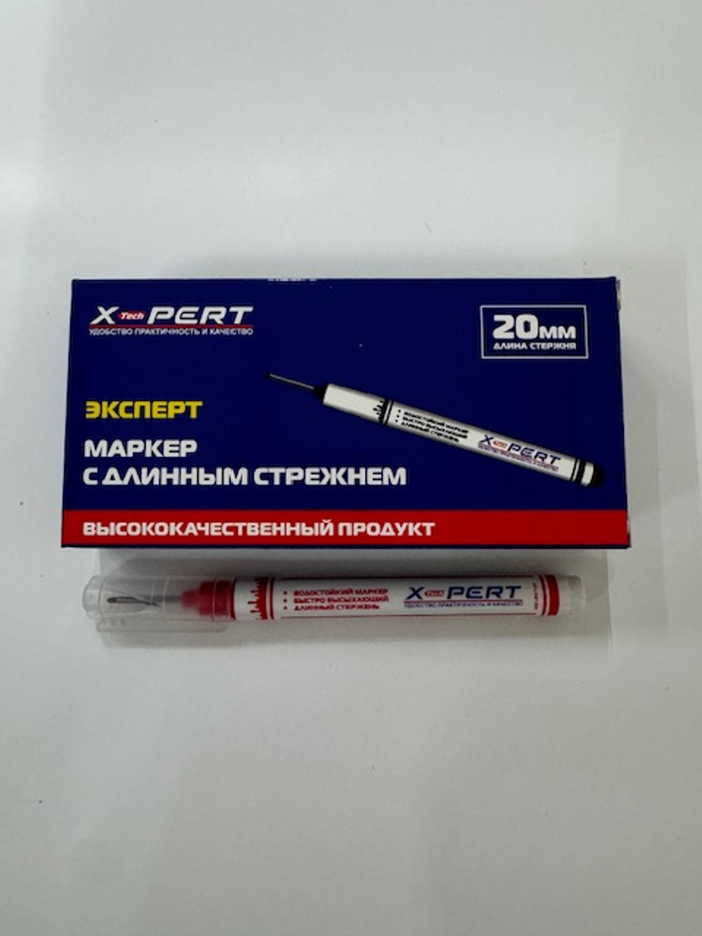 Маркер с длинным стержнем (20мм) красный X-PERT