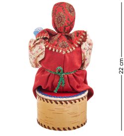 Народные промыслы RK-723/1 Кукла-шкатулка «Бабушка с детьми»