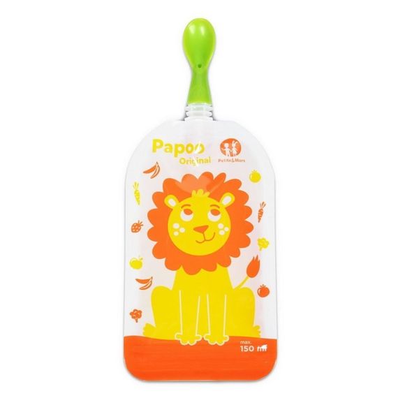 Qida paketləri\Papoo oriqinal  Lion baby pouch set 6 pcs