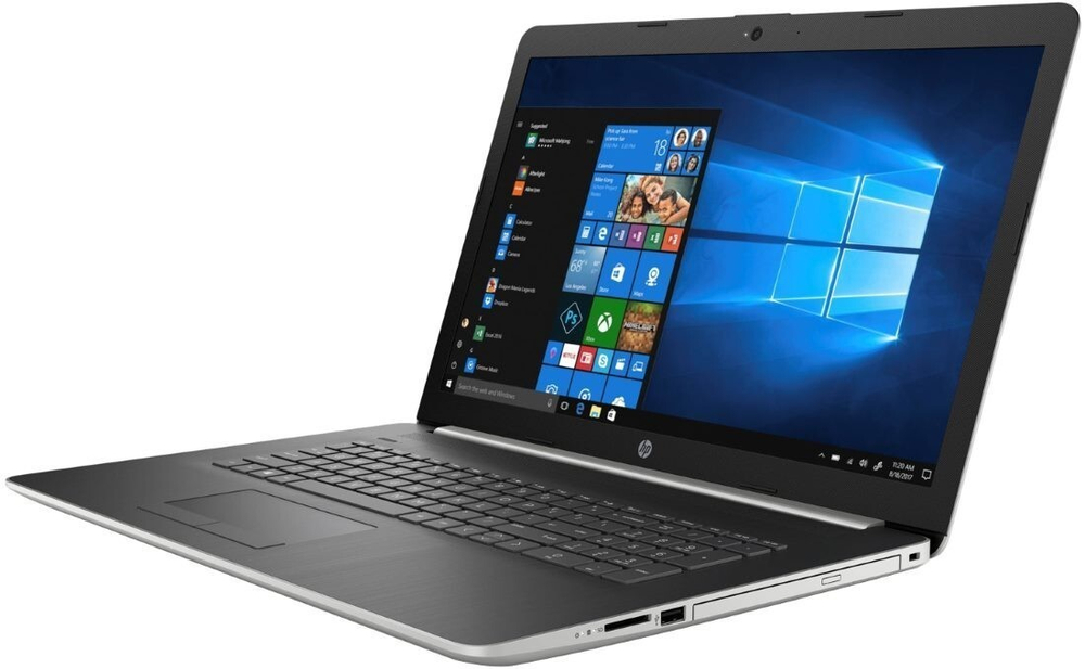 Ноутбук HP 17-by2017ur Pentium Gold 6405U/8Gb/SSD256Gb/Intel UHD Graphics/17.3;/SVA/HD+ (1600x900)/Free DOS/black/WiFi/BT/Cam 24C75EA