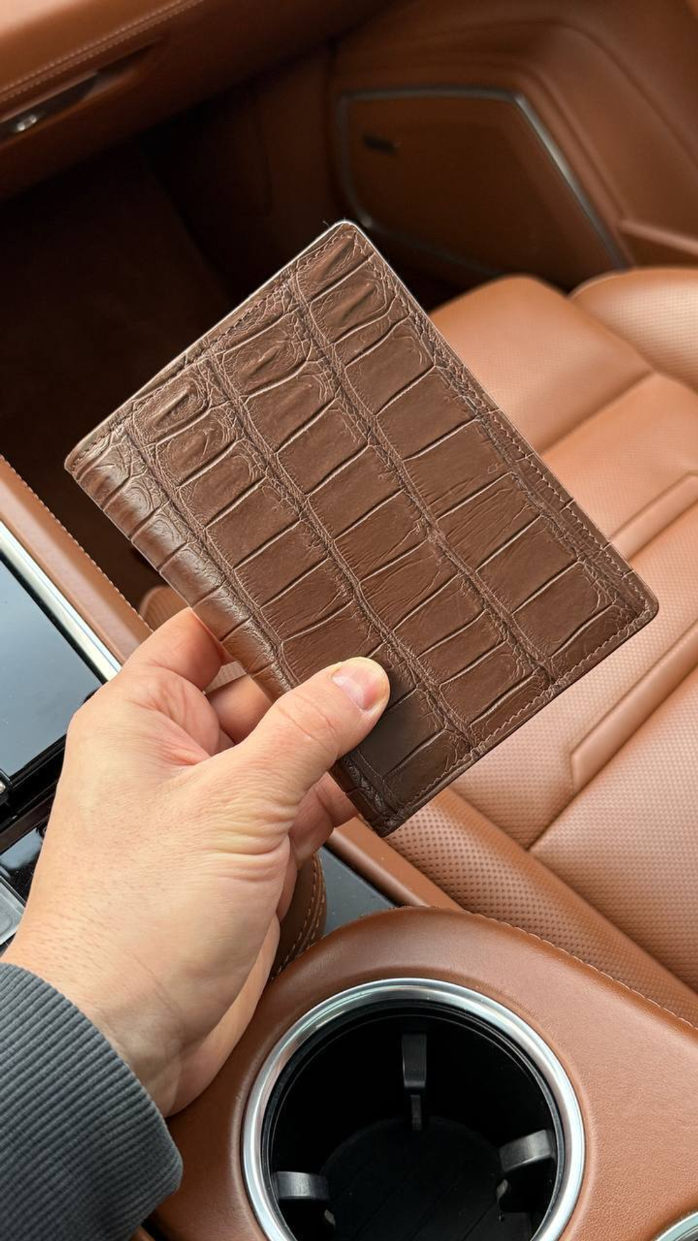 Обложка на паспорт Zilli из кожи крокодила, арт. 470678376