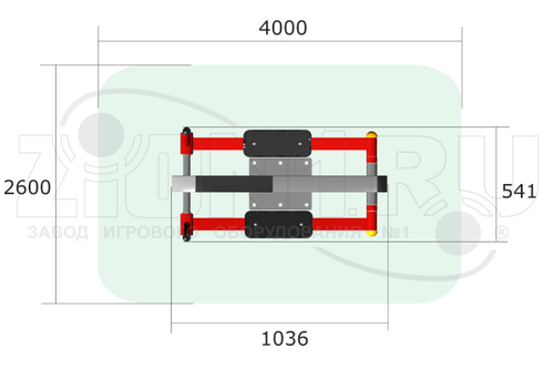 Уличный тренажер «Орбитрек»