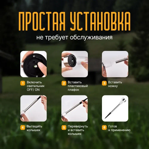 Уличный светильник, 1.2W, количество ламп:10шт