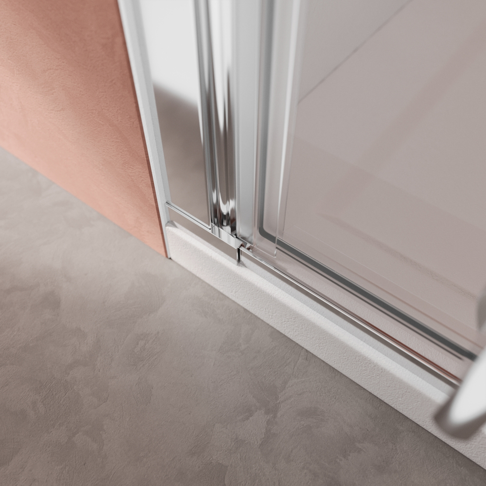 Душевая дверь Cezares LINER-B-12-120-C-Cr-R, 120х195, правосторонняя, профиль хром, прозрачное стекло