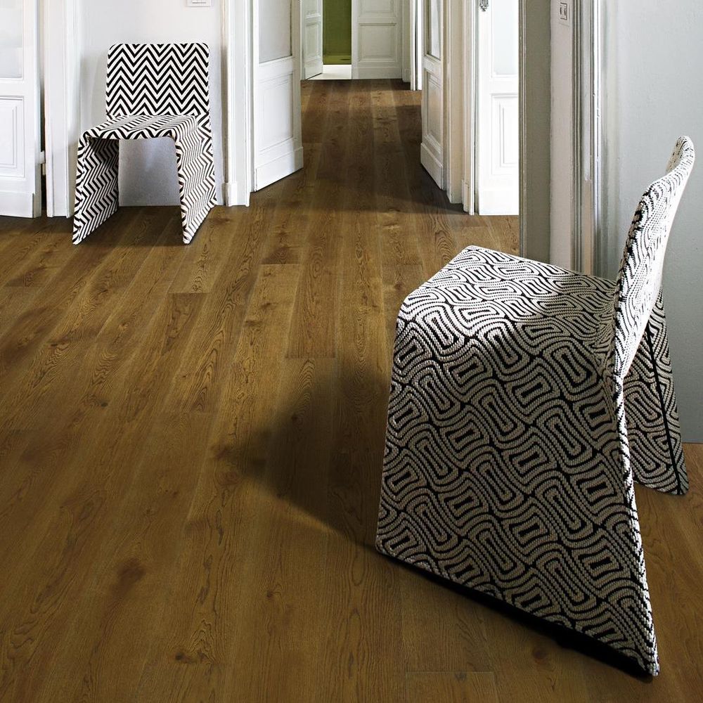 Паркетная доска Kahrs Дуб Янтарь Матовый Лак (OAK NOUVEAU RICH)