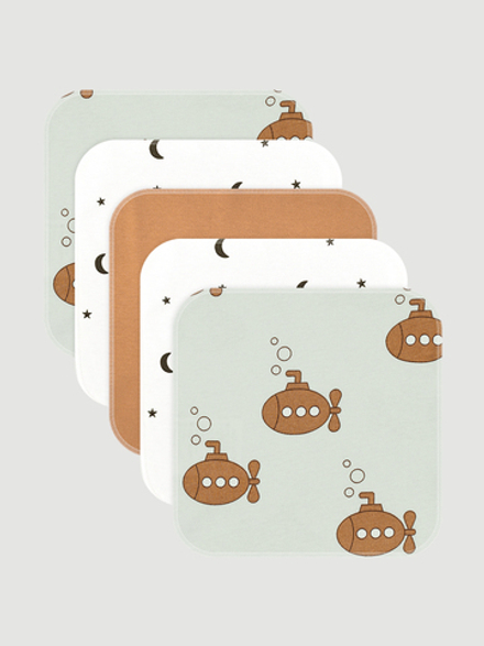 Набор платочков-слюнявчиков Mjölk Submarines