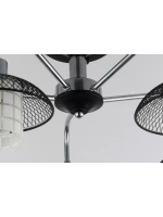 Люстра потолочная EINURA  E14*3*40W черный, никель