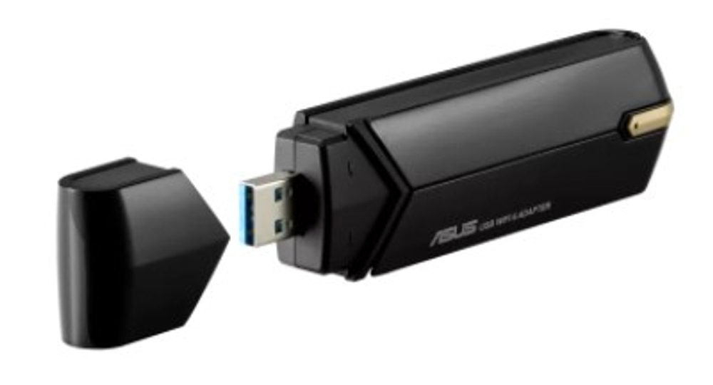 Сетевой адаптер Asus USB-AX56 802.11ax 2.4/5ГГц 1800Mbps (90IG06H0-MO0R10)