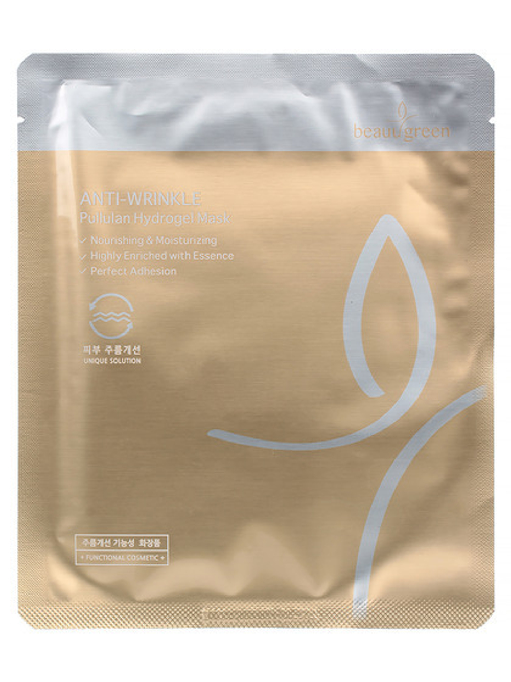 [BeauuGreen] Pullulan Hydrogel Mask - Омолаживающая гидрогелевая маска для лица с пуллуланом, 30 мл