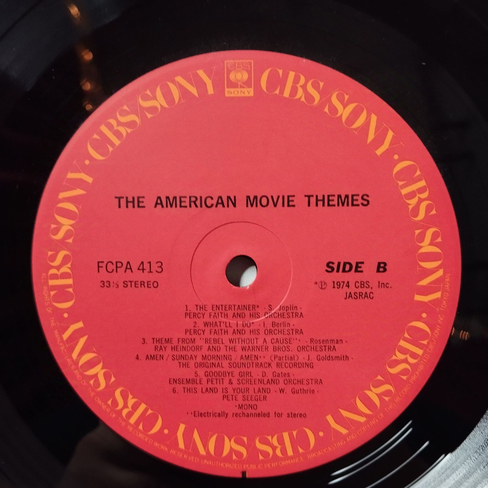 Винтажная виниловая пластинка LP The Best Collection Of Movie Themes 3 and 4 (Japan 1978) (No Obi)