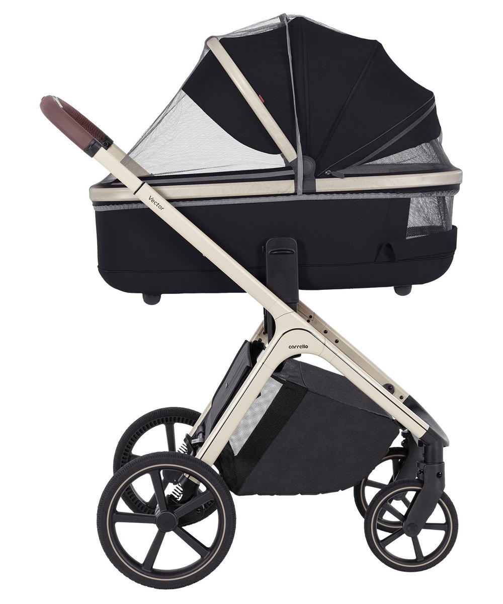 Коляска Carrello Vector CRL-6550 Nova DK791 Black Line 3 в 1 Pearl Black