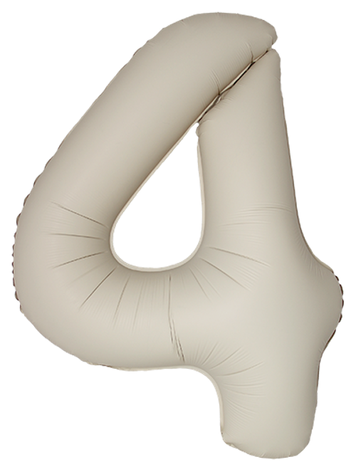 Цифра 4 Slim, Кремовый Латте, Матовый в упаковке 40" Fm