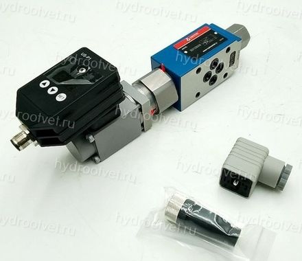 ZDREE6VP2-1X/210MG24K24F1M - Пропорциональный редукционный клапан Ду6 со встроенным усилителем, сигнал F1 = 4…20мА, давление регулировки до 210 бар, монтаж - модульный