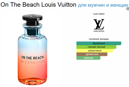 On The Beach Louis Vuitton 100 ml (duty free парфюмерия)