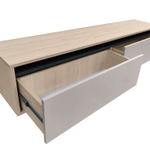 Модульная стенка в гостиную со шкафом Туя светлая/Кашемир Рэя 29х32х150 см