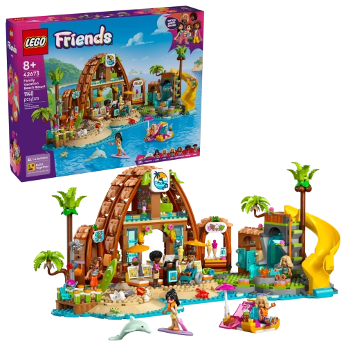 Конструктор LEGO Friends 42673 Пляжный курорт для семейного отдыха