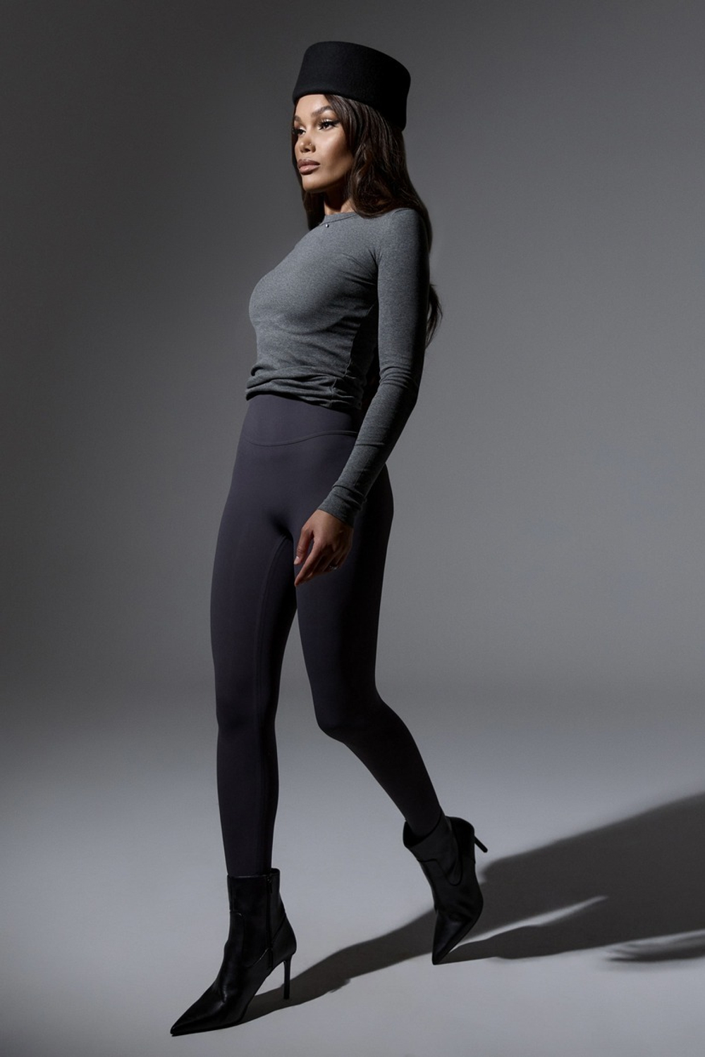 Лосины skin с утяжкой, серый