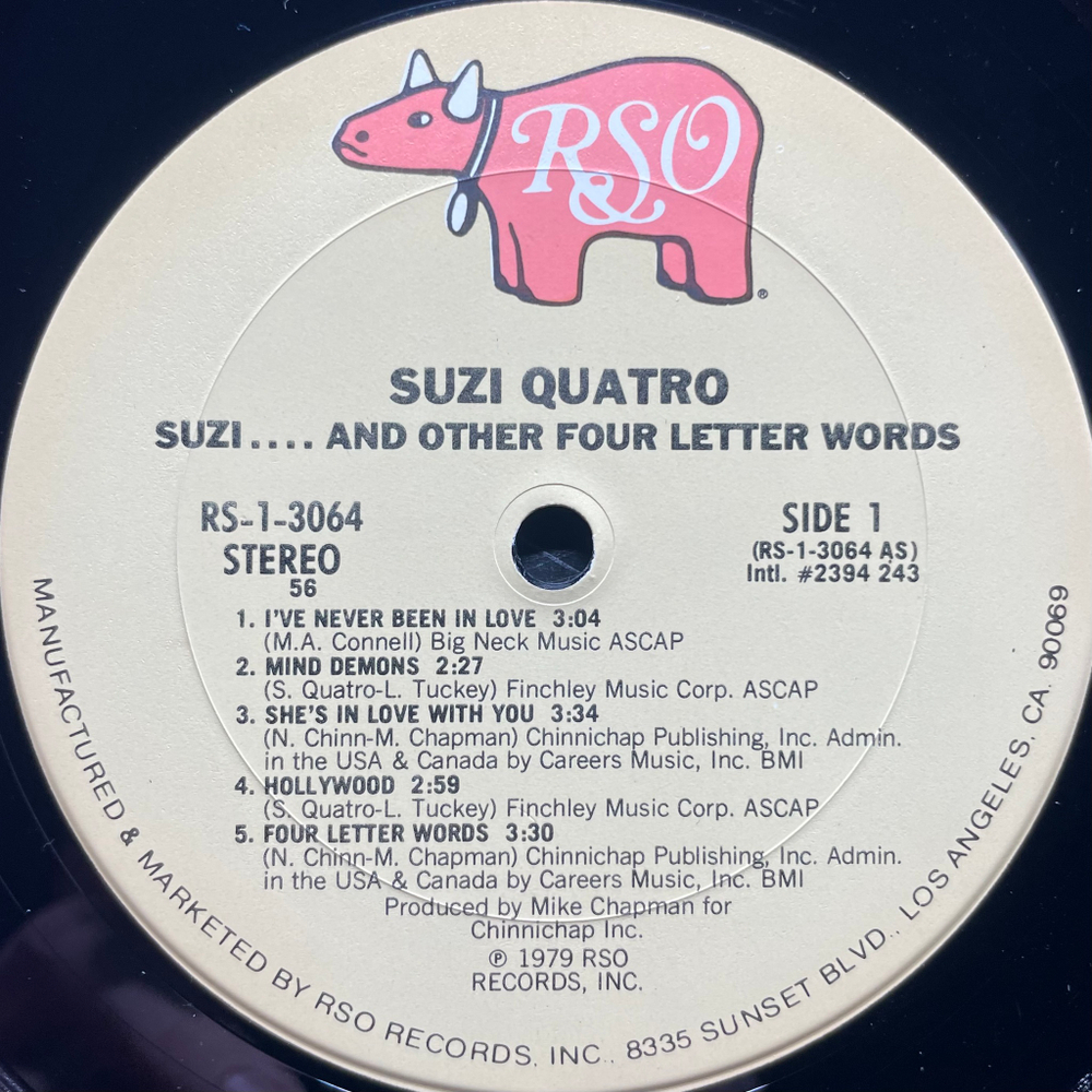 Suzi Quatro ‎– Suzi... And Other Four Letter Words (США 1979г.)