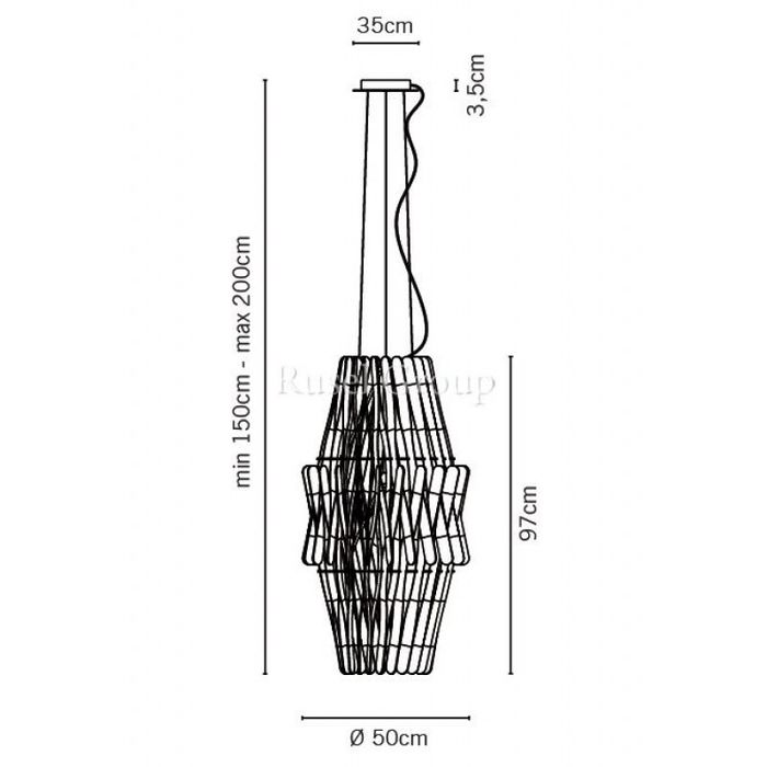 Подвесной светильник Fabbian Stick F23 A05 69