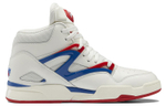 Reebok Pump Omni Zone II high-top retro basketball shoes men's white and Blue