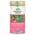Organic India, тулси и сладкая роза, без кофеина, 100 г (3,5 унции)