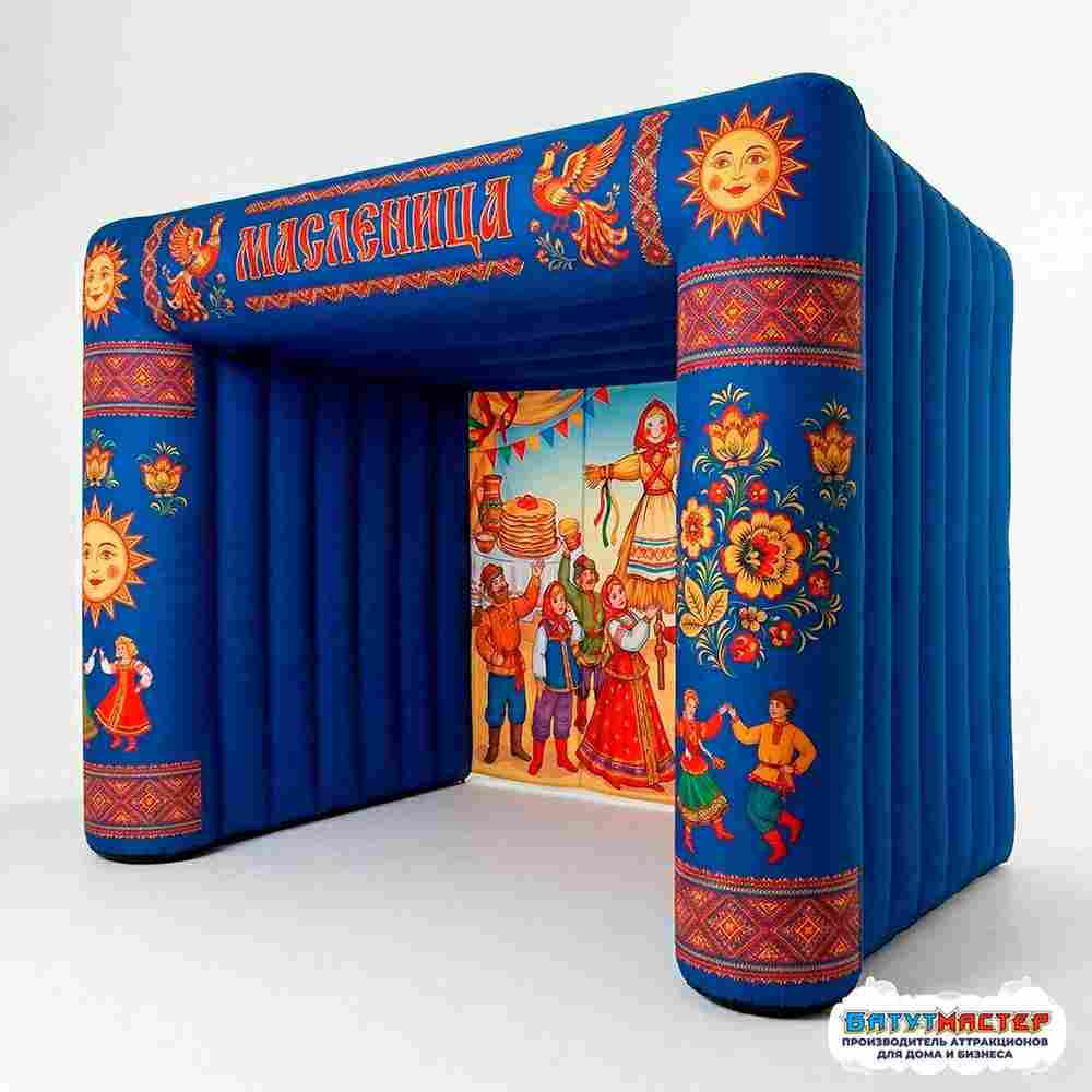 Надувная сцена для масленицы «Весенний хоровод», 8×4×4 м