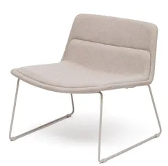 Лаунж-кресло Zahara бежевое с бежевыми ножками