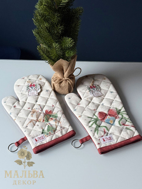 Прихватка-варежка "Лошадка/Подкова-карусель Амели" 19x32 см