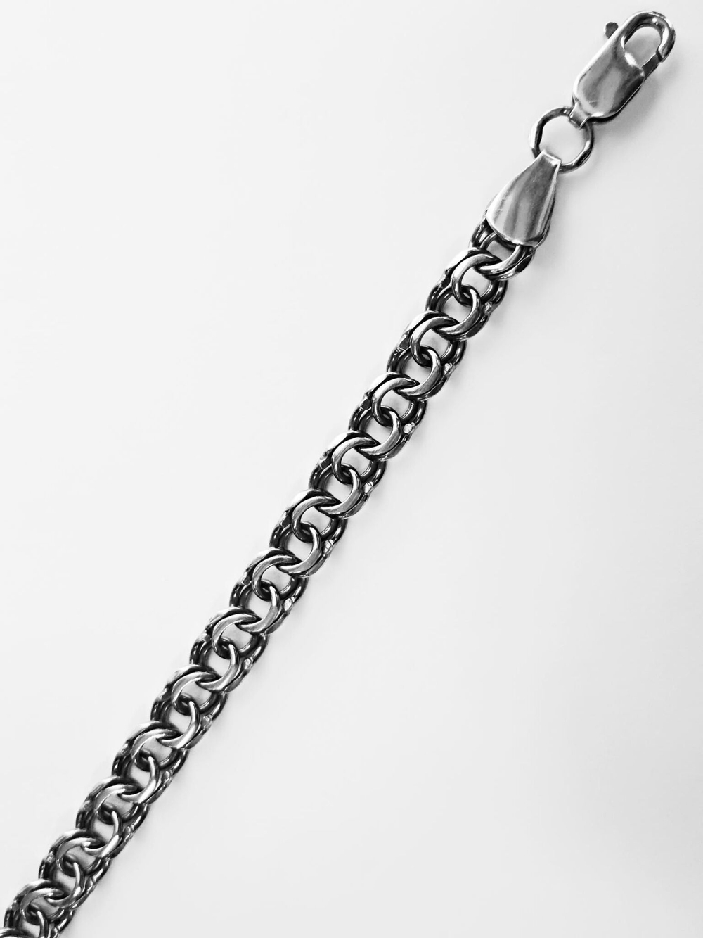 Silver Moon Браслет Бисмарк серебряный черненый, ширина 4 мм