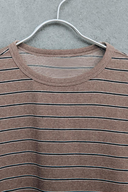 ZARA STORIESZ - ФУТБОЛКА В ПОЛОСКУ, КОРИЧНЕВЫЙ/ЭКРЮ