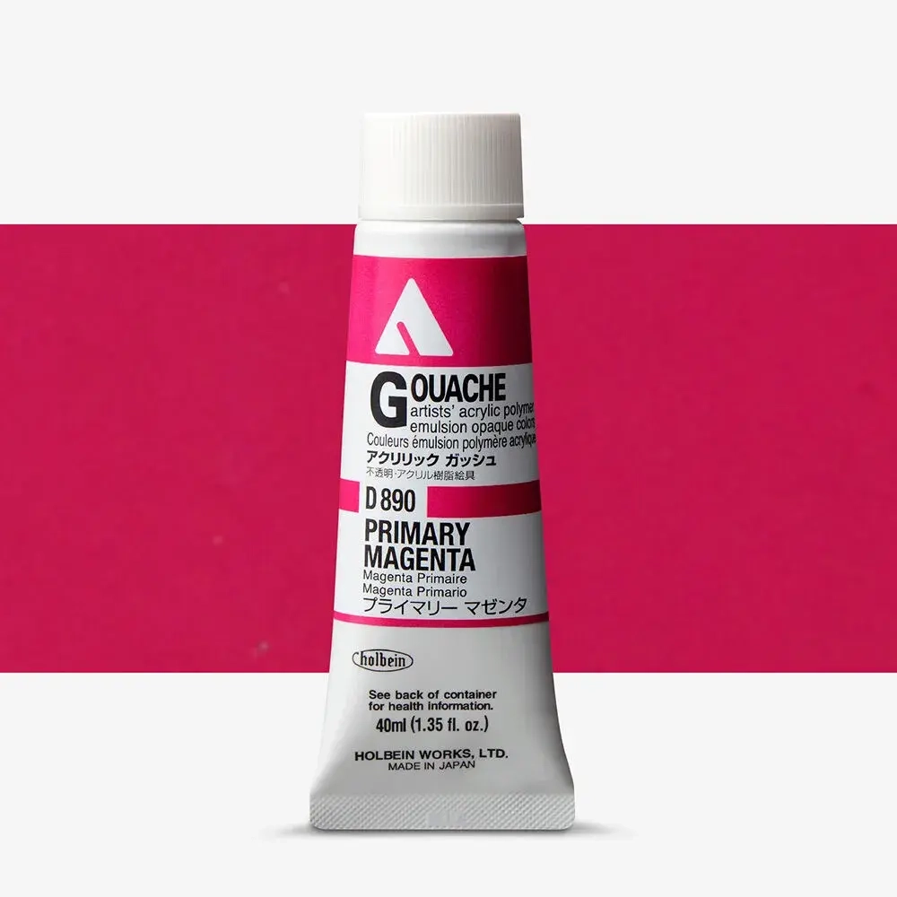 Holbein Acrylic Gouache 40 мл. 890 [А] Primary Magenta