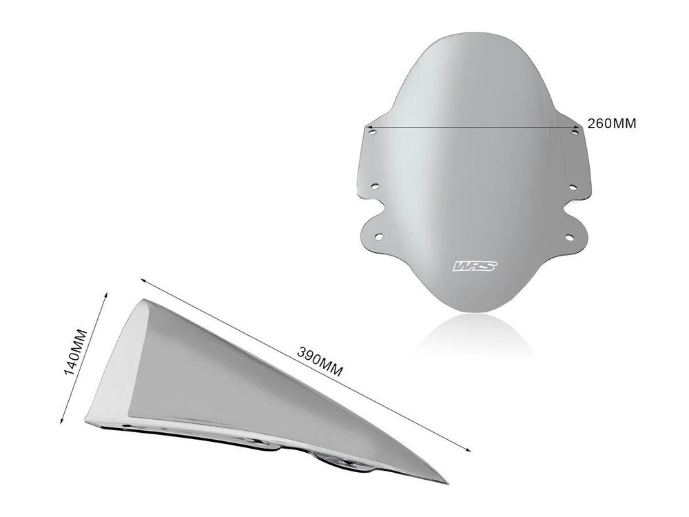 WRS Ветрове стекло Triumph Speed Triple 1200 затемненное TR007F